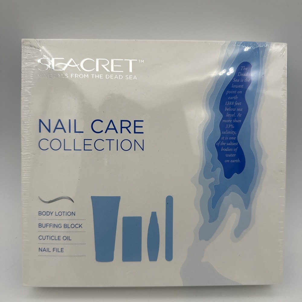 Seacret Nail care Body Lotion, Buffing Block, Cuticle Oil & Nail File NEW Sealed